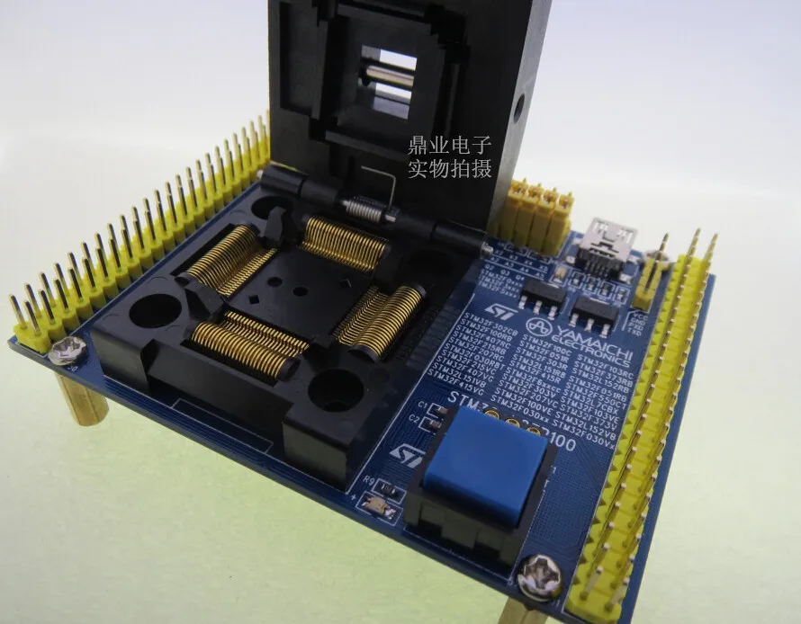 Original YAMAICHI IC Test Seat STM32 STM32F STM32LQFP100 Burning Programme JTAG SWD Socket Adapter | Автомобили и мотоциклы
