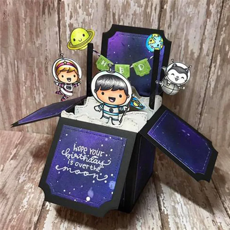 Naifumodo Box Card металлические резные штампы скрапбукинг новинка 2019 для изготовления