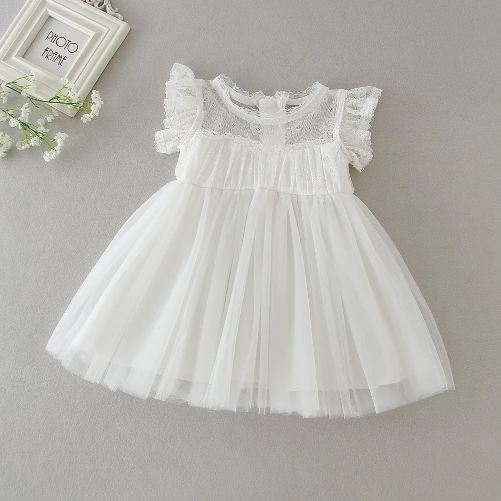 2021 Newborn Baby Girls Dress Kids Lace Tulle Christening Toddler Baptism | Детская одежда и обувь