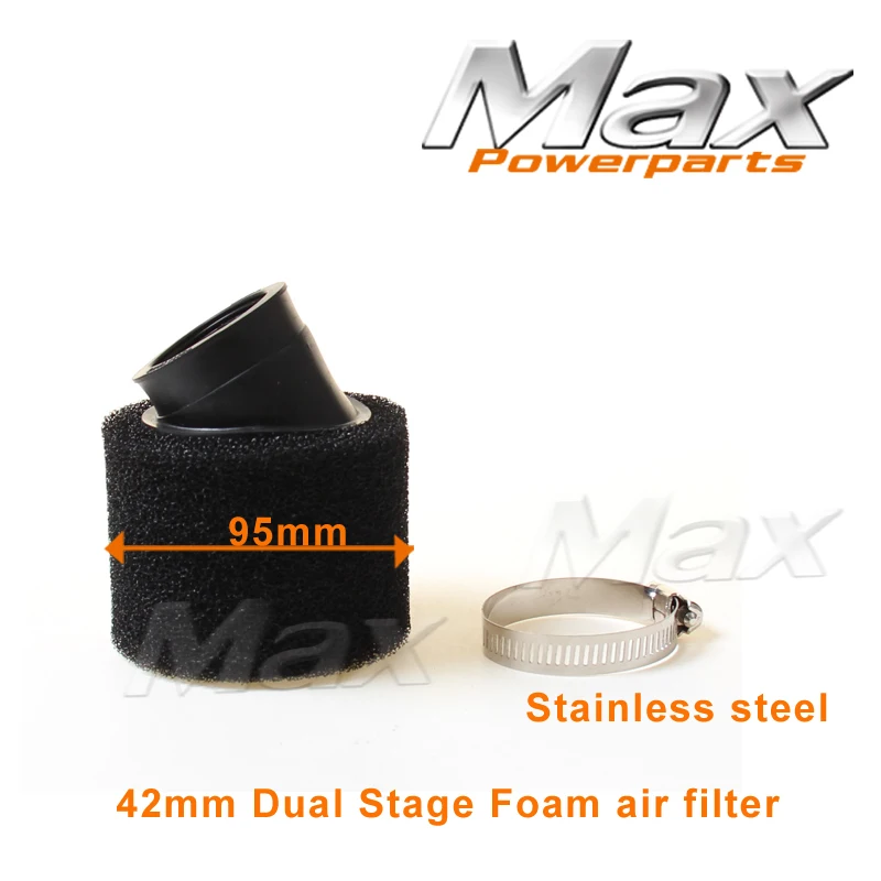 Высококачественный 42 мм Двухступенчатый Воздушный фильтр из пенопласта для