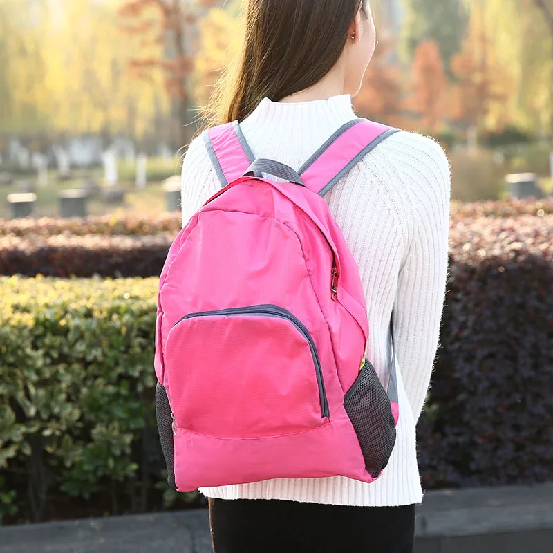 CI01-02 Lightweight Nylon Foldable Backpack Waterproof Folding Bag Portable Pack for Women Men Travel | Багаж и сумки