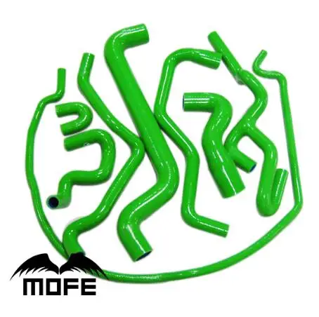 MOFE зеленый 3Ply 8 шт. набор силиконовых шлангов радиатора охлаждающей жидкости для