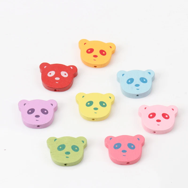 Mix New Natural Wooden beads Bear Spacer Beads For Decoration Handmade Jewelry Making DIY Accessory 23x17mm 20Pcs KL131-RH | Украшения и