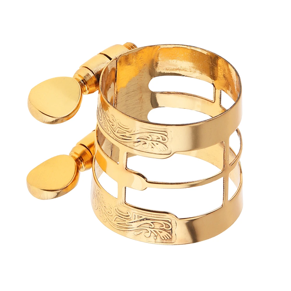 Альт bE саксофон мундштук резной цветок позолоченный латунный колпачок бакелит