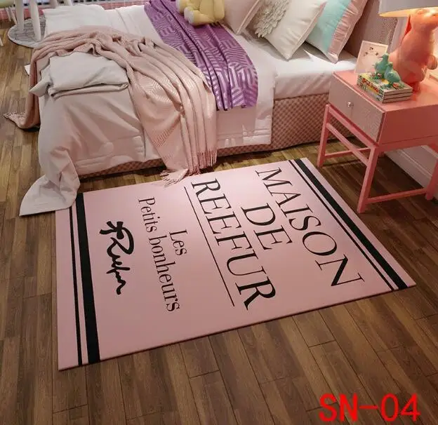 Ковер с нордическим узором гостиная спальня полный очаровательных девочек