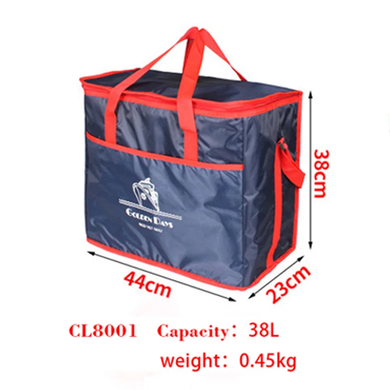 38L SIKOTE 8L 11.5L 20L 38L сумки-холодильники изолированный пакет для хранения льда сумка для обеда алюминиевая фольга контейнер для еды для пикника сохраняет свежесть - Цвет: 38L