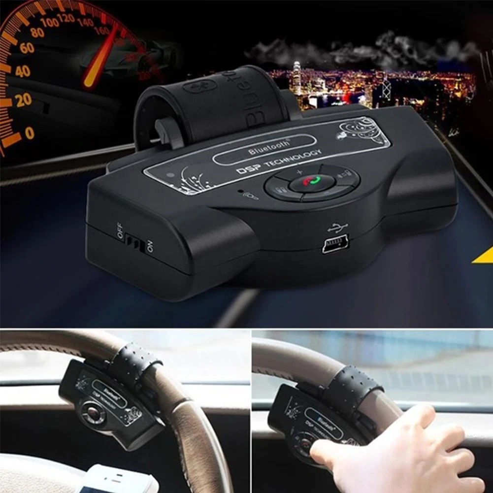 Авто аксессуары Портативный громкой Bluetooth автомобильный комплект рулевое колесо