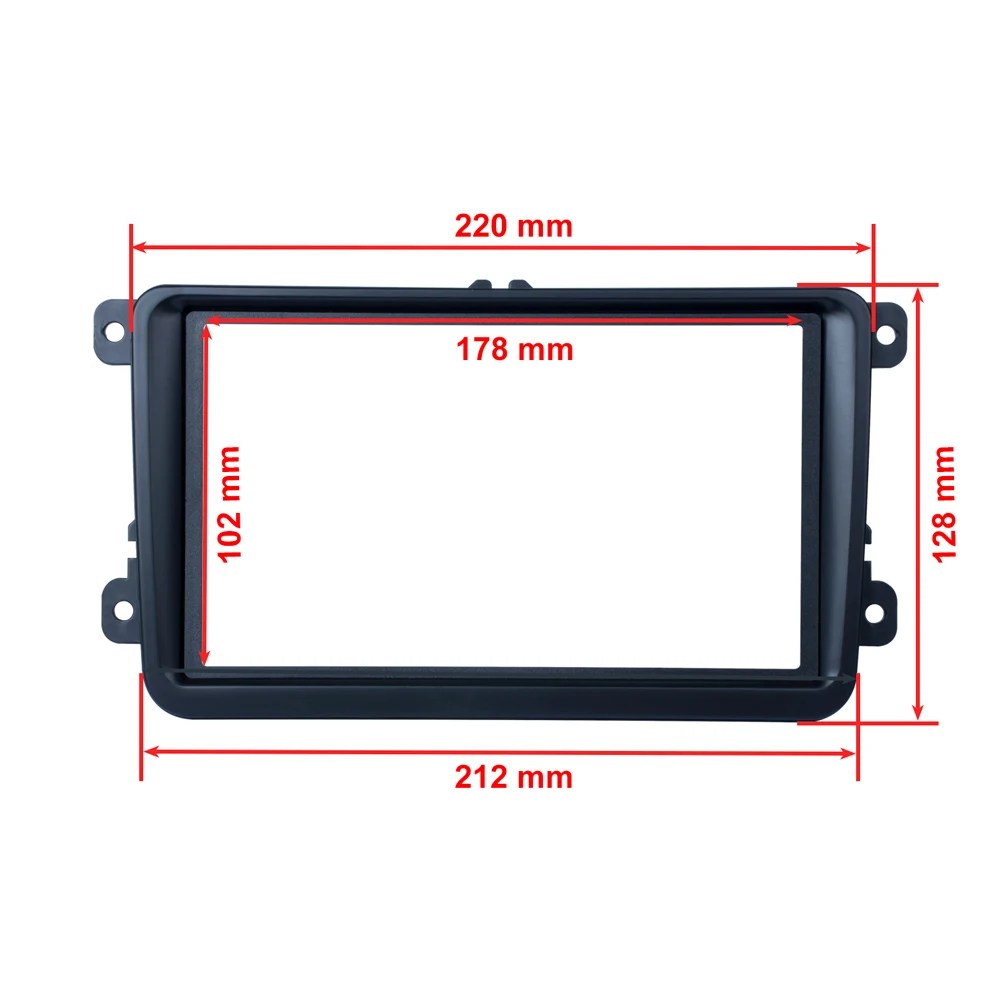 Rcd330 плюс 2Din автомобиль Двойной Дин рамка сиденья Октавия стерео радио DVD Dash комплект отделка фасции панель Адаптер