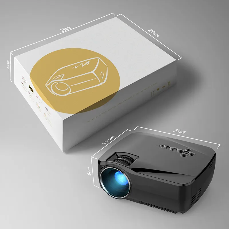 Мультимедийный WiFi Android Bluetooth 3D светодиодный портативный цифровой HD проектор для