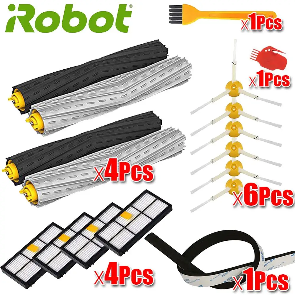 HEPA Filters Replace Brush Kit Parts Accessories For IRobot Roomba 805 860 861 865 866 870 871 880 885 960 966 980 Series