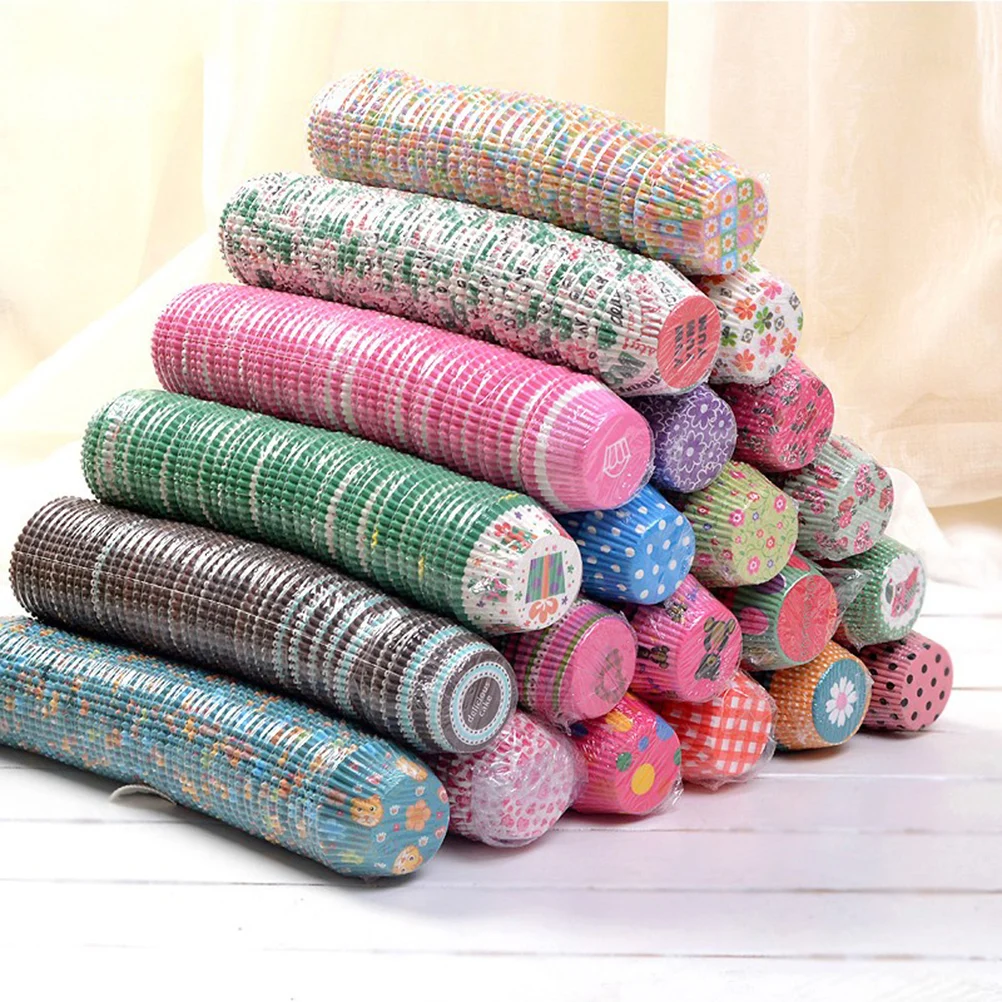 Горячая Распродажа 1000 шт./лот подкладка для кексов формочки Бумажные Формочки