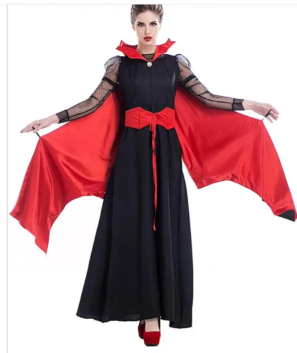 Vampiress для женщин Хэллоуин нарядное платье вампир взрослый костюм Новинка|adult