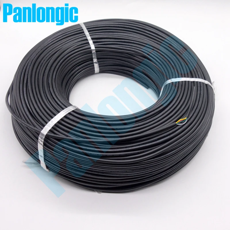 Panlongic 5 метров UL 2464 5C 24AWG ПВХ многожильный провод луженая медная проволока