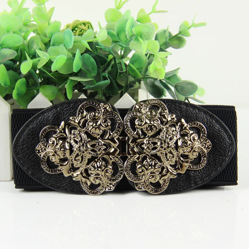 Royal cowhide cummerbund female all-match elastic waist fashion belt strap |