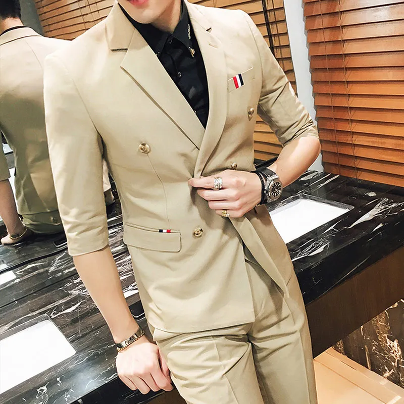 Облегающий повседневный костюм азиатского размера Новинка весна лето 2019