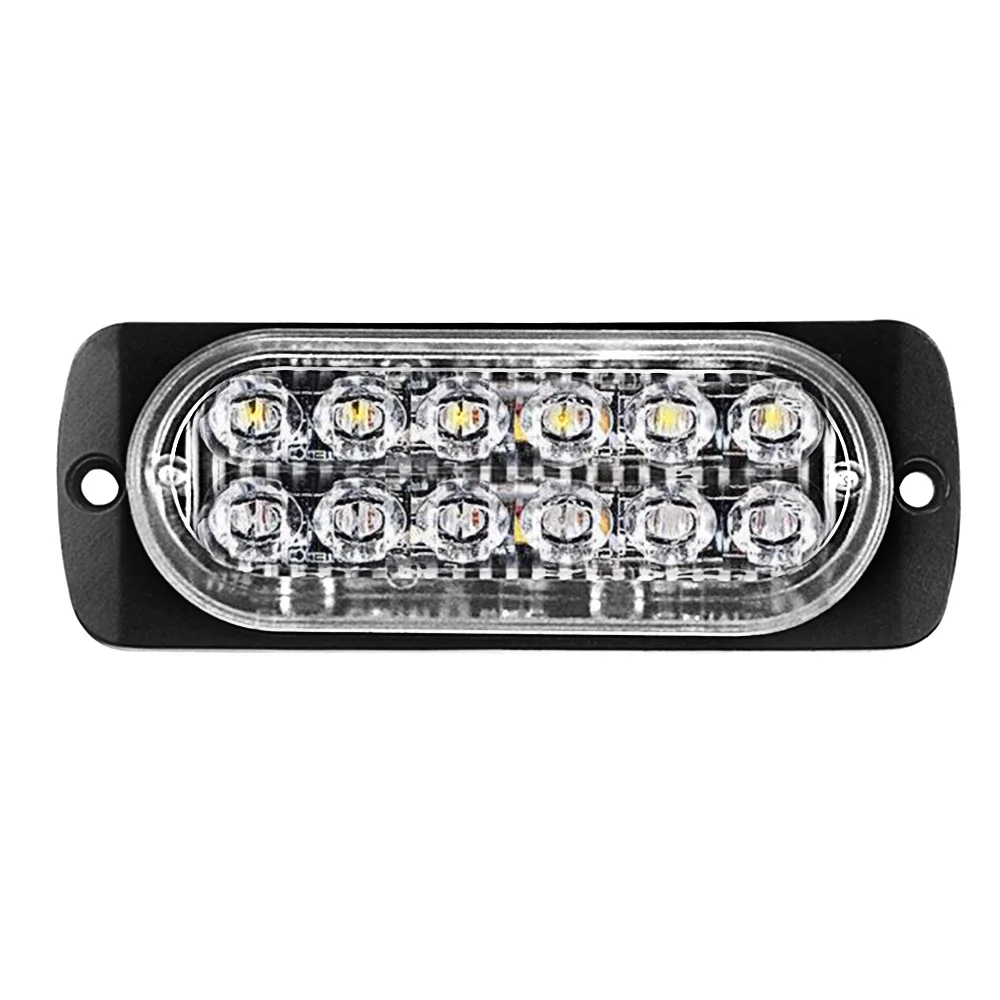 12LED 18 Вт стробоскоп Предупреждение светильник СТРОБ Гриль мигает пробоя