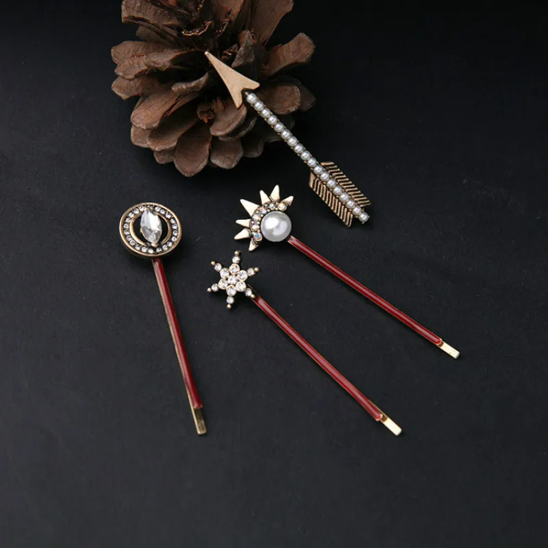 Заколки для волос со стрелками в форме звезды 4 шт./компл.|Украшения волос| |