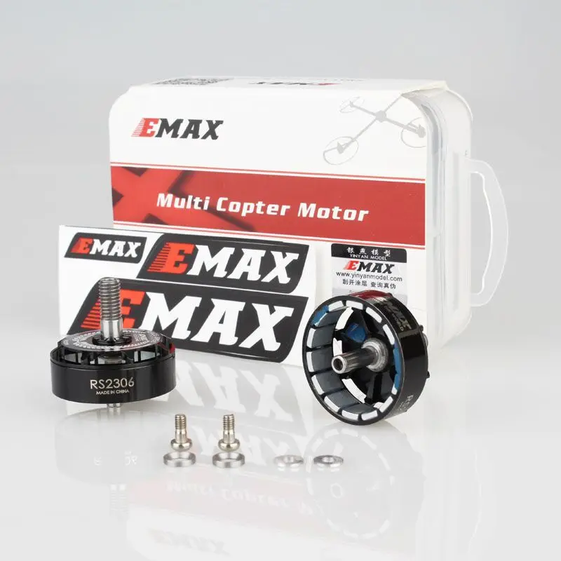 Моторный ротор Emax RS2306 CW для гоночного белого и черного цветов винтовая резьба с