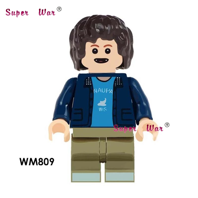 WM809 Однополосная певица поцелуй Симмонс странные вещи майка Дастин Лукас Eleven Will строительные блоки игрушки для детей - Цвет: WM809