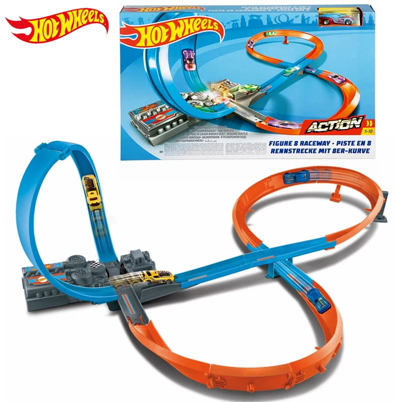 Hot Wheels стереоскопический лауреат, фигурка 8 Raceway, обучающий литой автомобиль, игрушечный набор, детский подарок на день рождения, GGF92