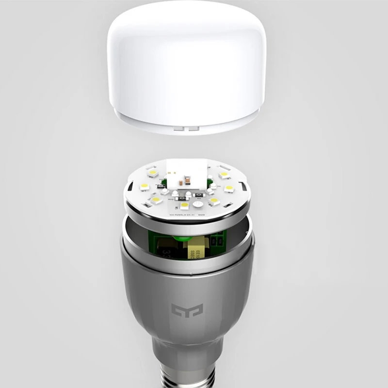 Крепление для спортивной камеры Xiao mi Yeelight Blue II RGBW E27 умный Светодиодный лампа mi свет mi jia приложение Wi-Fi пульт для группы Управление 9 Вт 600 люмен 220 V 50Hz
