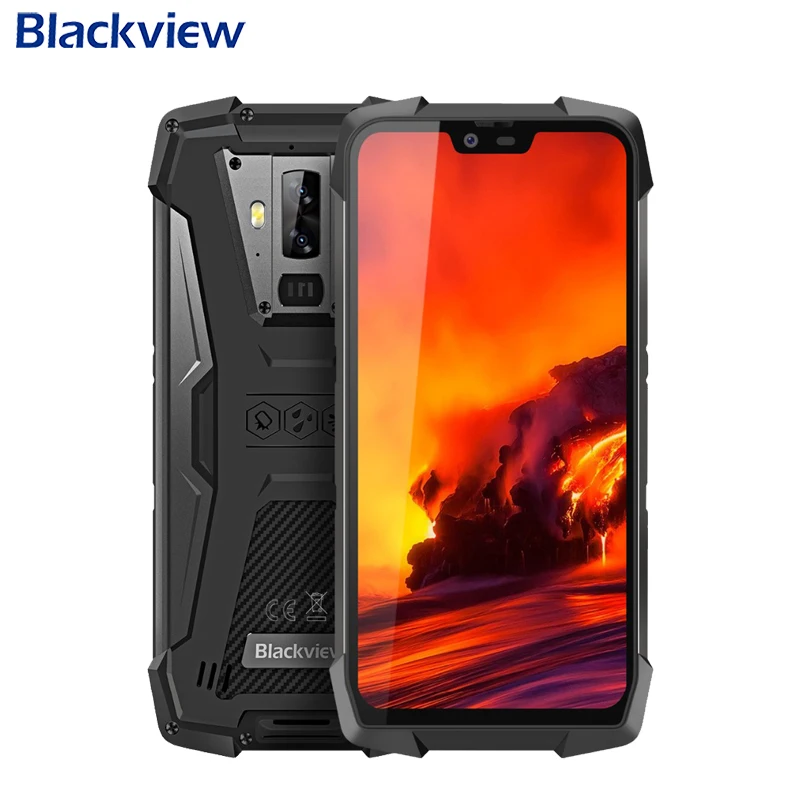 Blackview BV9700 Pro IP68/IP69K прочный мобильный телефон 5,8" 6 ГБ 128 ГБ Helio P70 Восьмиядерный Android 9,0 Face ID 16MP NFC Смартфон