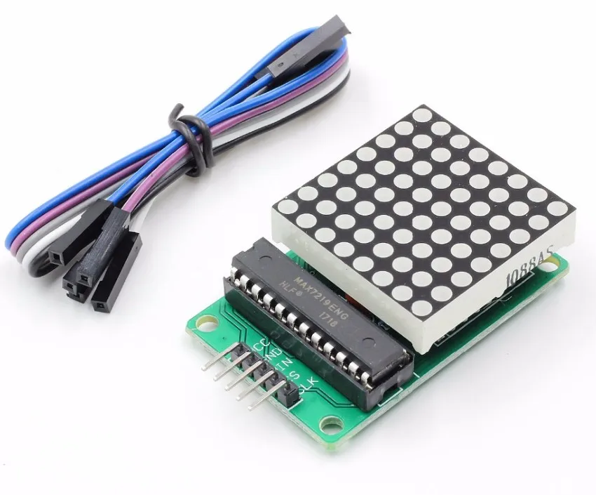 MAX7219 точечный модуль светодиодной матрицы MCU светодиодный управления дисплеем 5 в