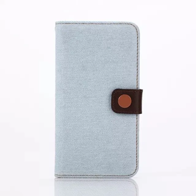 100pcs/lot New Denim Leather Wallet Case For Samsung Galaxy S6 Edge G9250 Phone Bag Flip Cover Stand With Card Slots Wholesale |