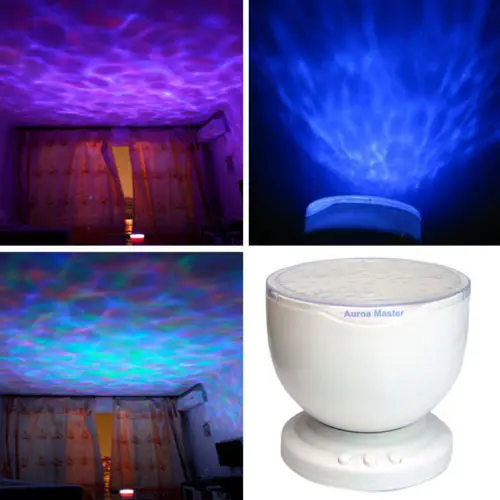 Rainbow Wave Projector Lamp LED Night Light Aurora Master Bedroom Party Supplies | Дом и сад