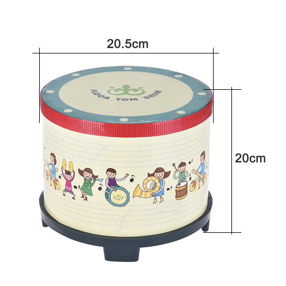 8 дюймов деревянный пол барабана для сбора клуб карнавал ударный инструмент с 2