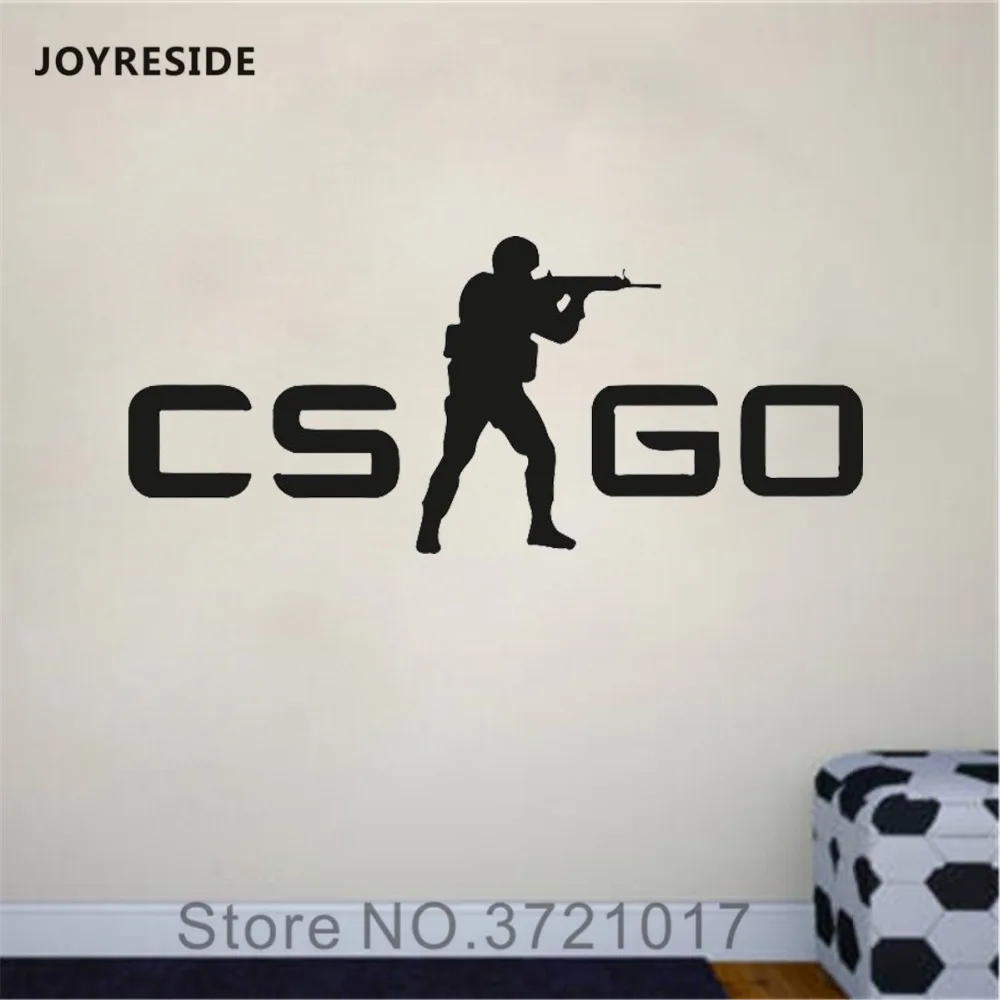 Настенные виниловые наклейки для видеоигр joyliving Gamer CS GO стикеры детской комнаты