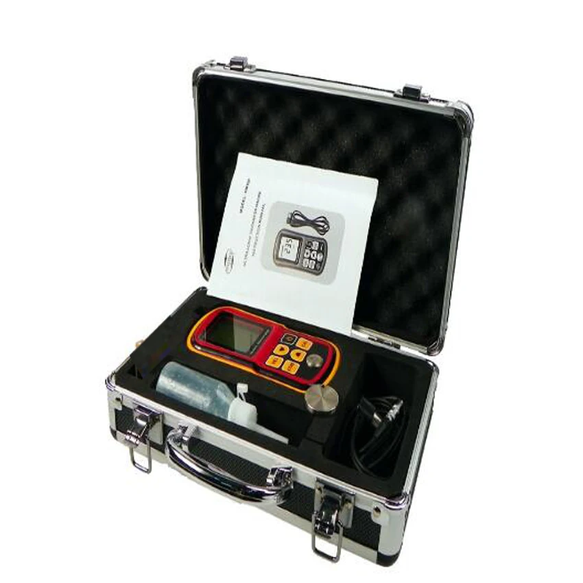 

GM100 Ultrasonic Thickness Gauge Measuring range: 1.2~220mm (Steel) Digital Ultrasonic Thickness Meter Tester Gauge Velocity 1.2