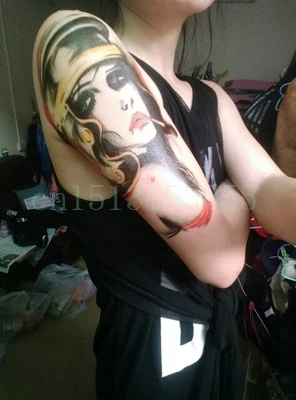 

Водостойкая Временная тату-наклейка, большая рука 22*16 см, женские тату-наклейки s флэш-тату, искусственные татуировки, татуировки