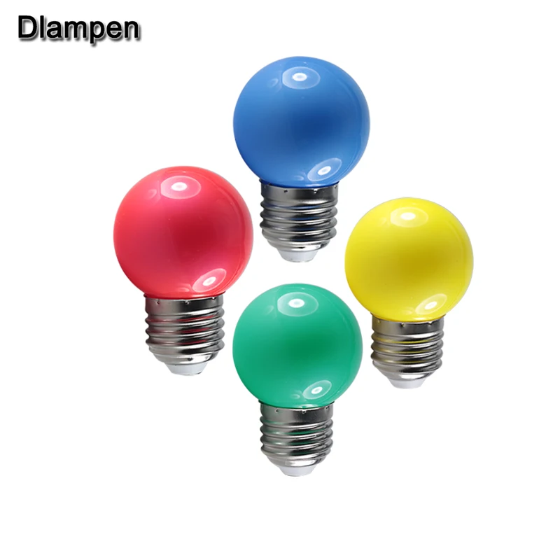 1 шт lampadine светодиодные лампочки E27 b22 12 24 вольт Красочный мини водонепроницаемый