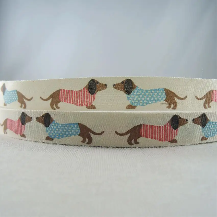 Тканые ленты для одежды 15 мм 5/8 дюйма с принтом в виде грогренных лент милые