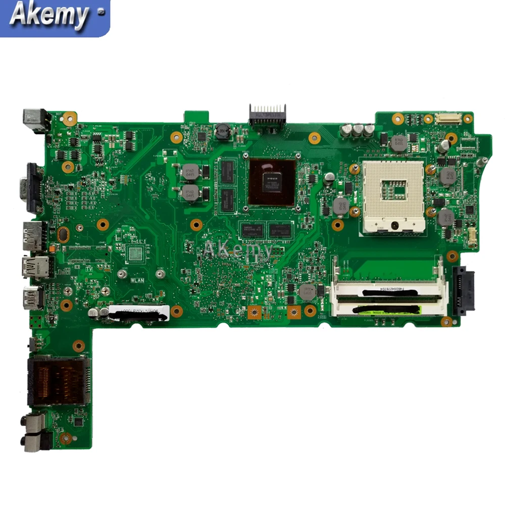N73SV материнская плата для ноутбука REV.2.0 для ASUS N73SV N73SM N73S PGA989 3 слота ОЗУ с GT540M/1 ГБ графическая DDR3 I5 Процессор полный тест
