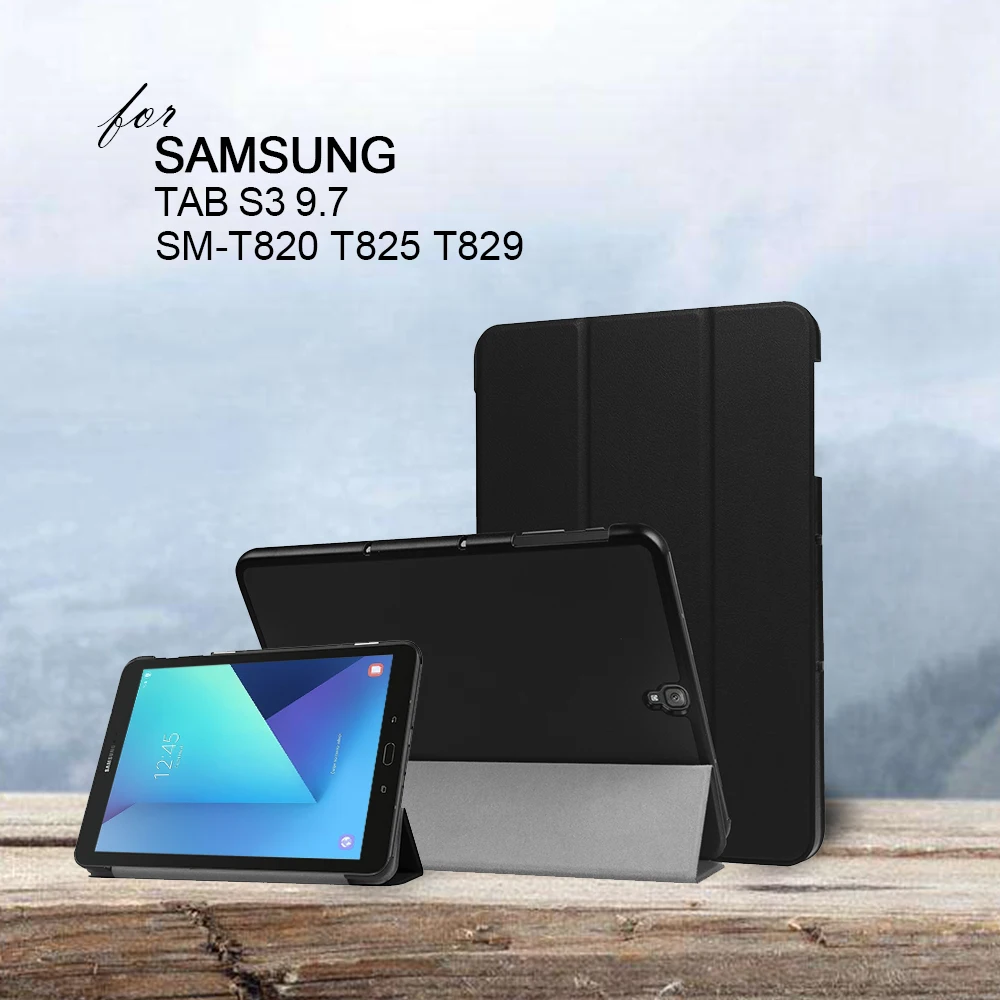Чехол для Samsung Galaxy Tab S3 9 7 SM T820 T825 T829 складной Folio Funda чехол планшета|for samsung galaxy tab|case for tab9.7 inch |