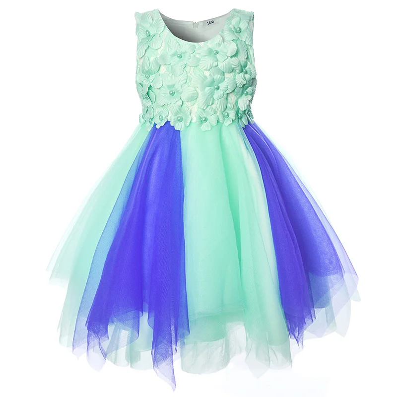 

Cielarko Infant Flower Girls Dress Ceremony Pink Baby Party Dresses Tulle Christening Toddler Ball Gown 2018 New Summer Frocks