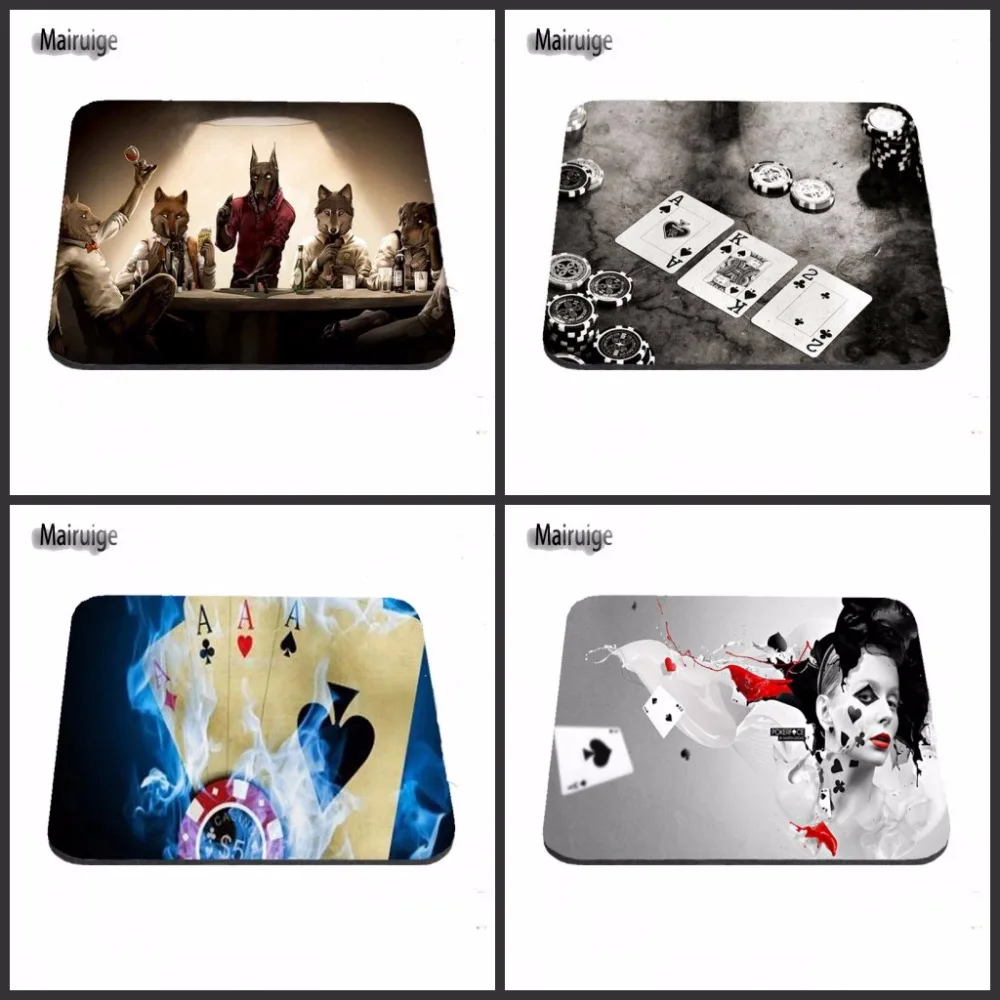 

Fun Poker Print Computer Gaming Mouse Pad Gamer Play Mats Customization Supported Decorate You Desk 18*22/25*20/29*25*2cm