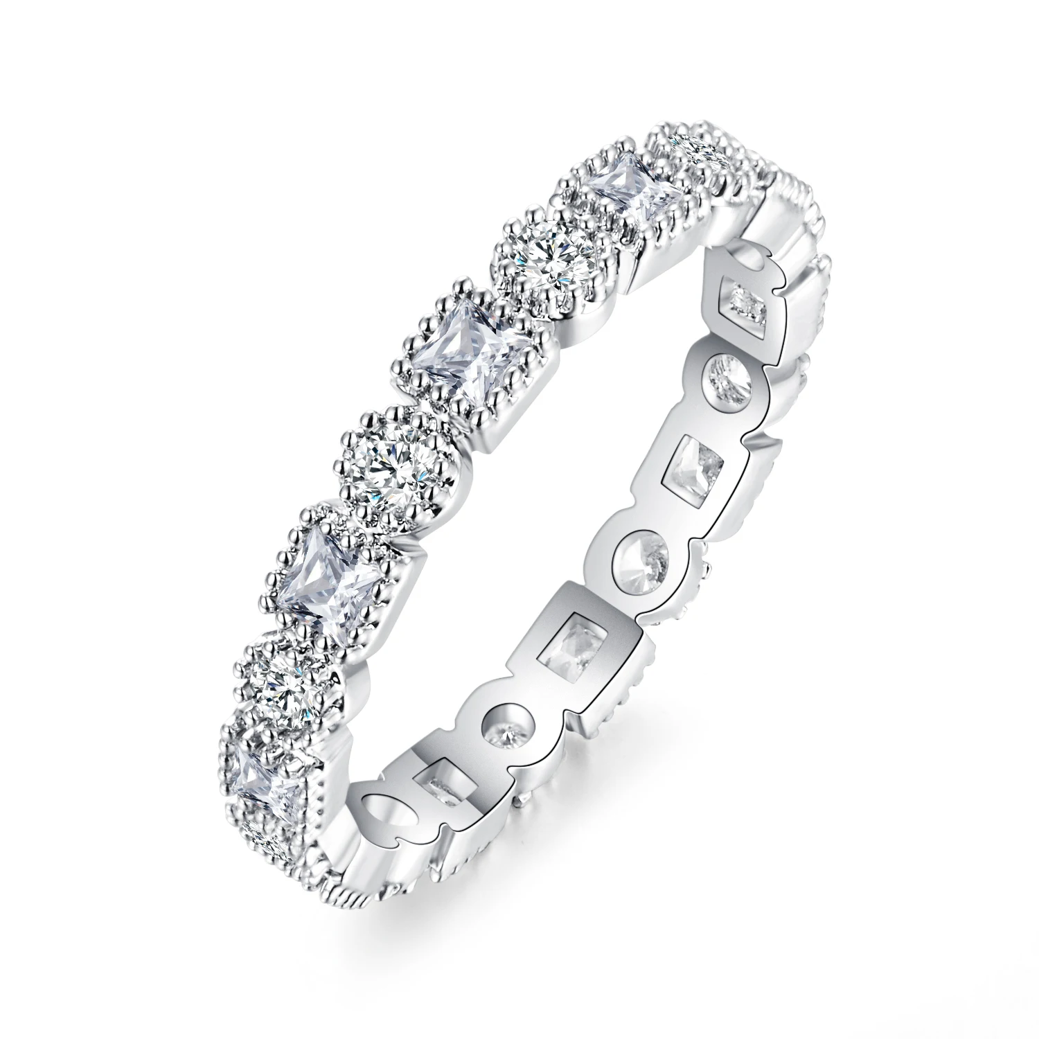 Женское Обручальное Кольцо KNOCK белое обручальное кольцо с кубическим цирконием