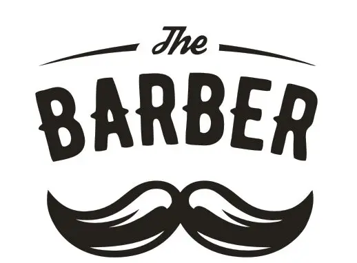 Виниловая наклейка на окно с логотипом парикмахерской украшение для салона