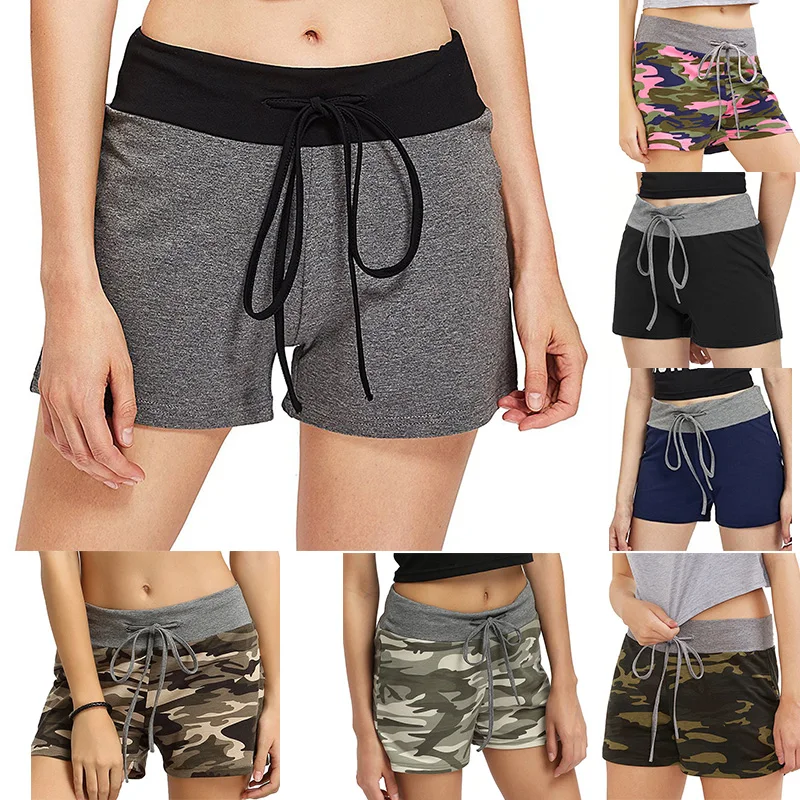 Женские спортивные шорты с регулируемой посадкой для бега спортивная одежда