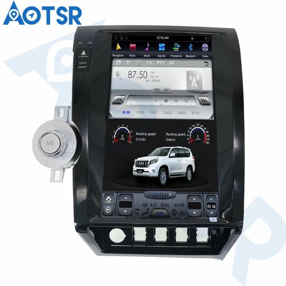 13 6 дюймов Android 0 ROM 64 ГБ Автомобильный GPS навигационный плеер для TOYOTA Tundra 2007-2013