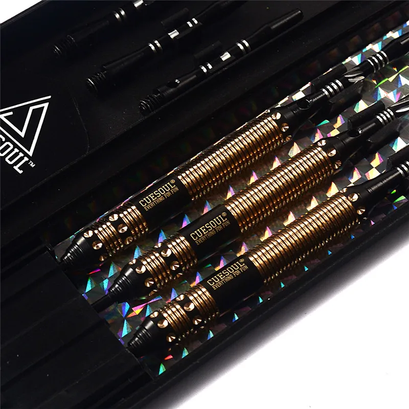 New CUESOUL 23g 25g 27g Professional Steel Tip Darts Black Dart Body With Flights|body bracelet|darts game for kidsbody clinic |