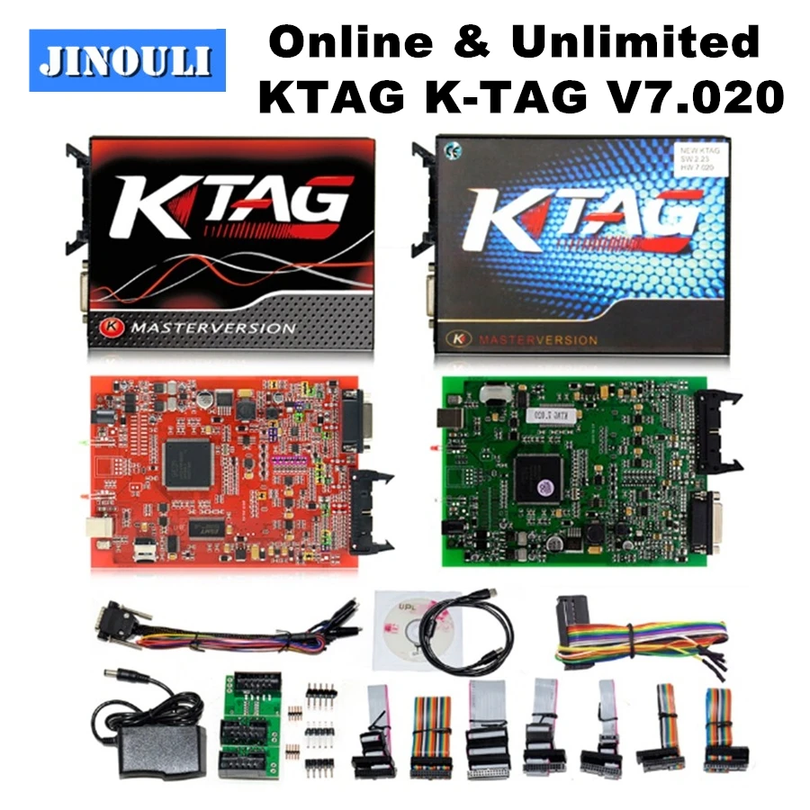 Ktag V7.020 V2.23 ECU чип тюнинг программирующий инструмент KESS V5.017 без ограничения Токена
