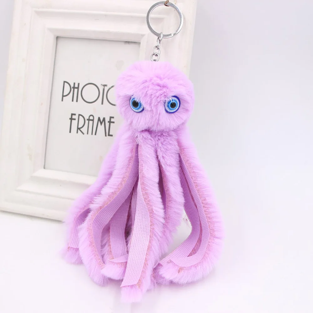 Squidward wool ball key clasp hanging piece Octagon fish cute bag | Багаж и сумки