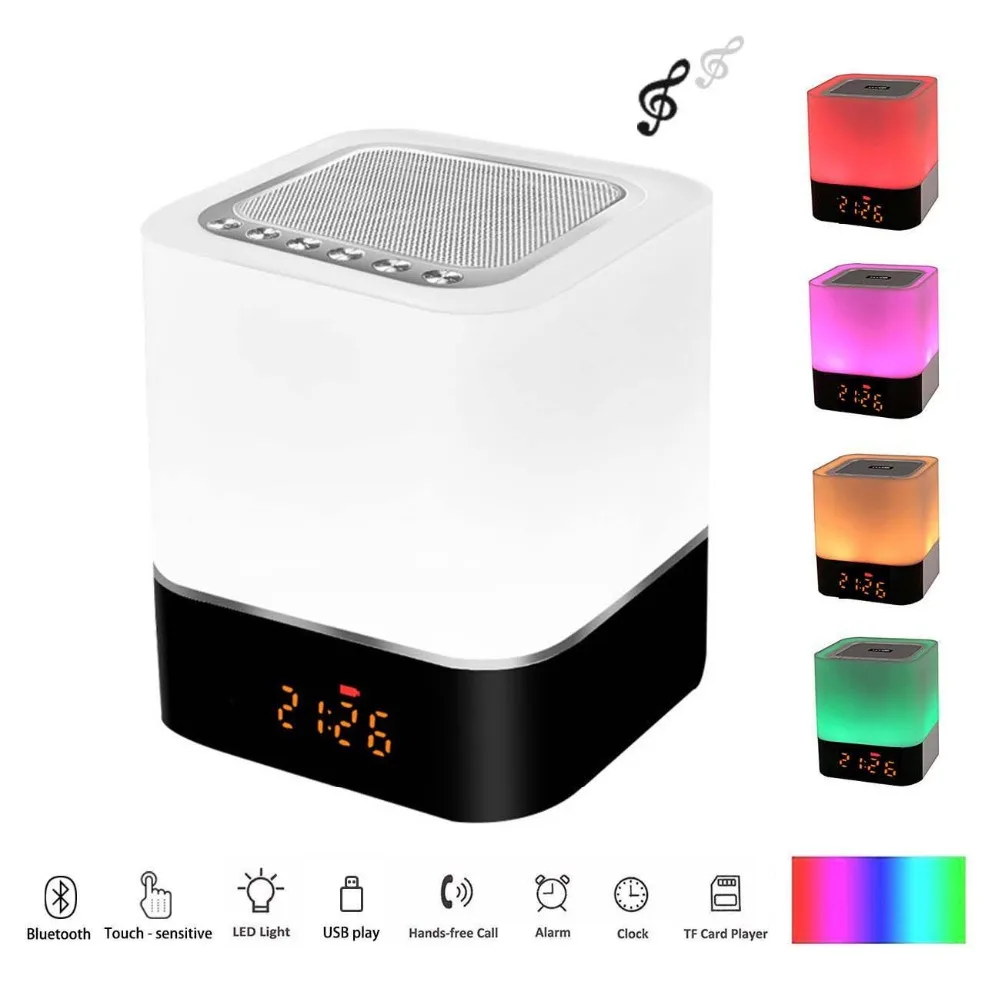 Электронные настольные часы для детей Wake Up Light Nixie ночные FM радио будильник
