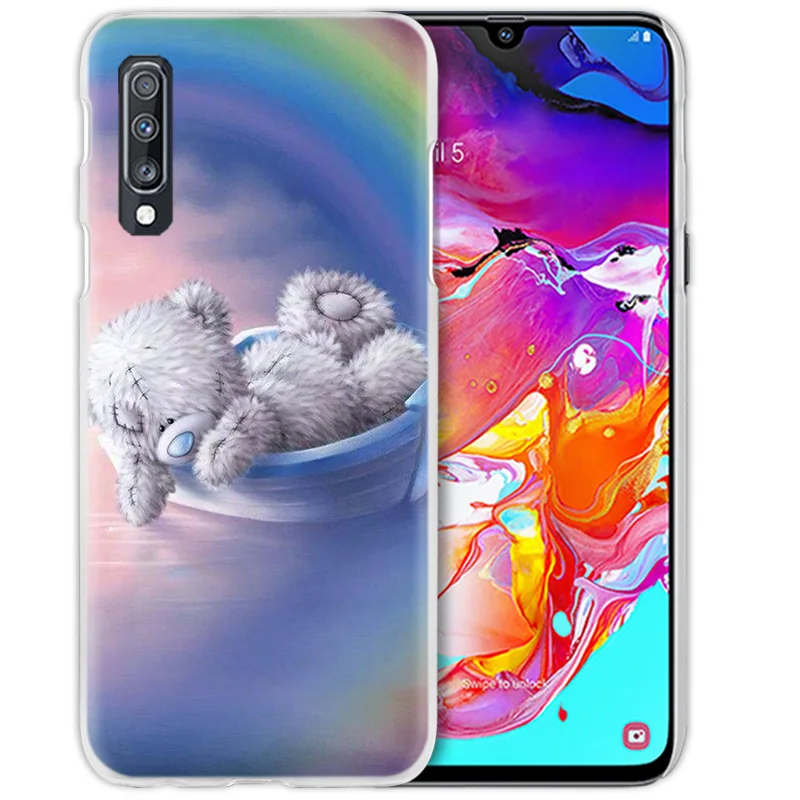 Чехол Teddy Me To You Bear для Samsung Galaxy A50 A70 A20e A40 A30 A20 A10 A31 A21 A9 A7 2018 жесткий прозрачный чехол
