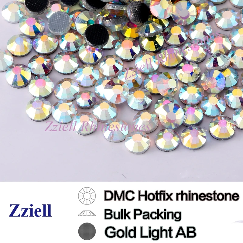 Оптовый пакет крупных кристаллов AB Crystal Hotfix размеров SS6-SS30 из стекла MC с плоской задней поверхностью Strass Stone для аксессуаров для ногтей и одежды.