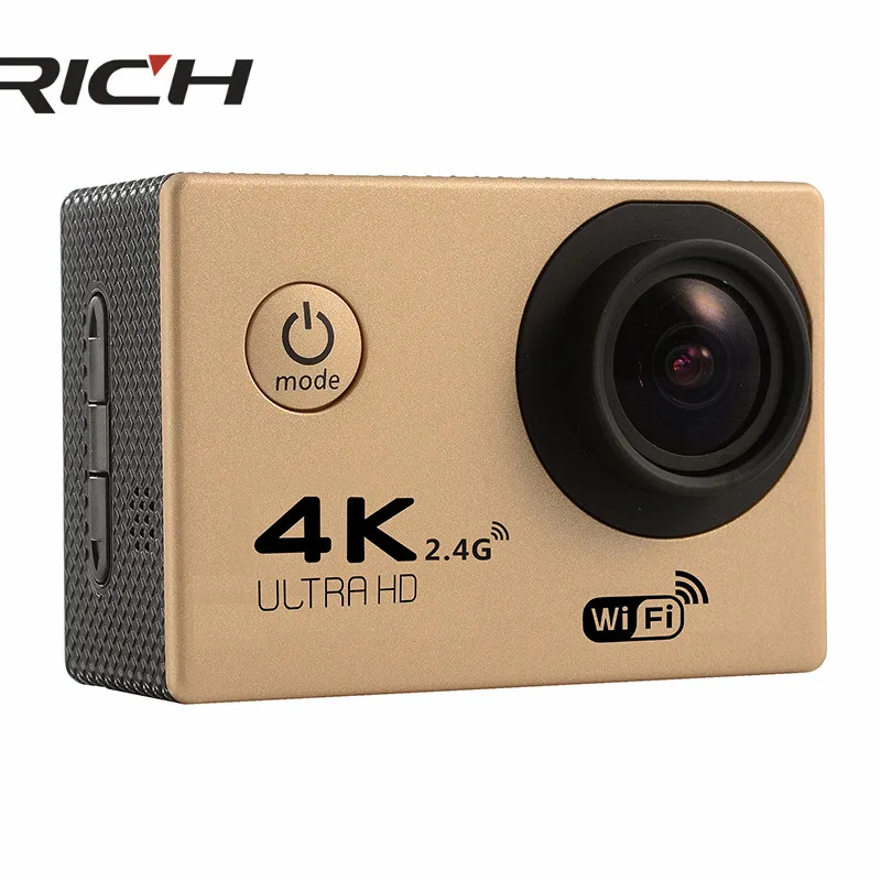 F60R Ультра HD Экшн-камера 4 K 30Fps 16MP Wifi камера 1080 P 60fps Водонепроницаемая камера шлем Велосипедная Камера спортивная видеокамера